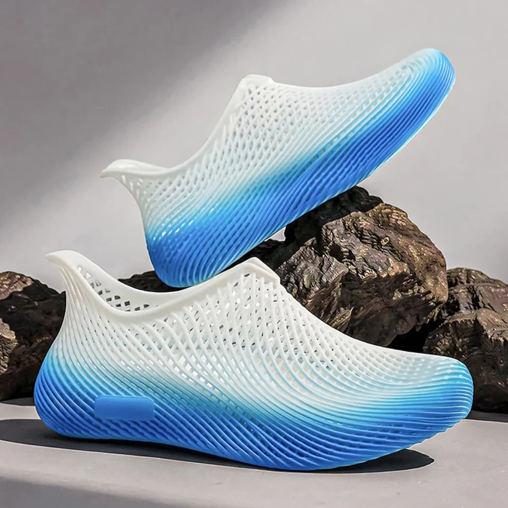 Summer 3D Printed Clogs Lightweight Anti-slip Breathable Hollow