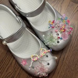 Summer Silver Slip-on Clogs Trendy Ins Style Ballet