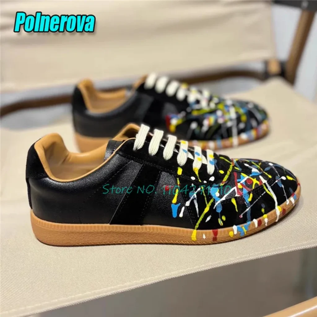 Summer Trendy Casual Sneakers Men Women Colorful Paint