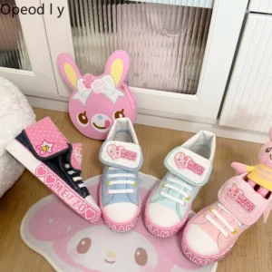 Sweet Girl Student Denim Canvas Shoes Japanese Cute