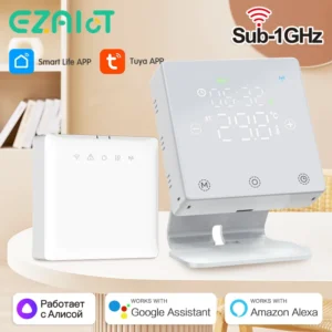 Tuya WiFi Wireless Thermostat Smart Home Battery/USB Powered