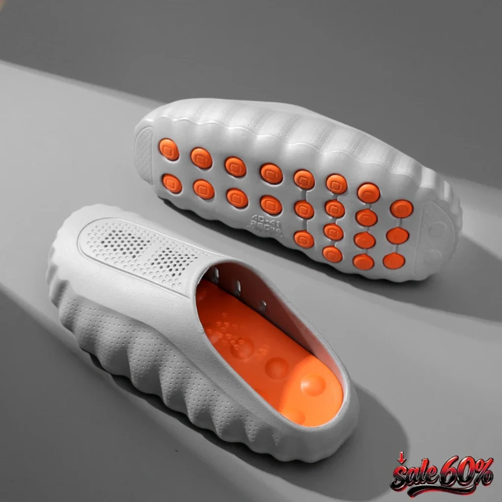 Unisex Massage Clogs Non-slip Breathable Hollow Out Men