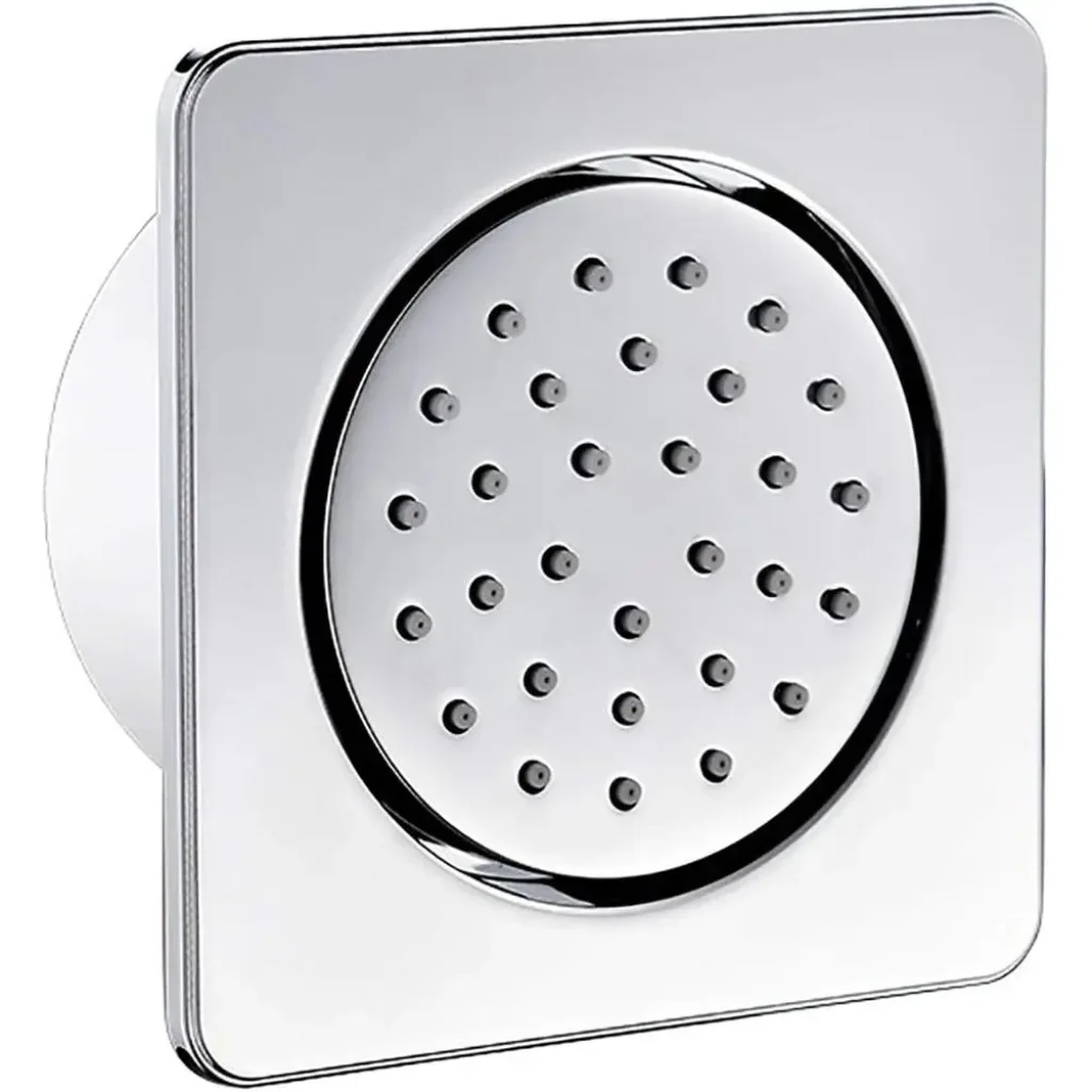 Wall-Mounted Adjustable Brass Shower Jet, 130mm Spa-Style Side