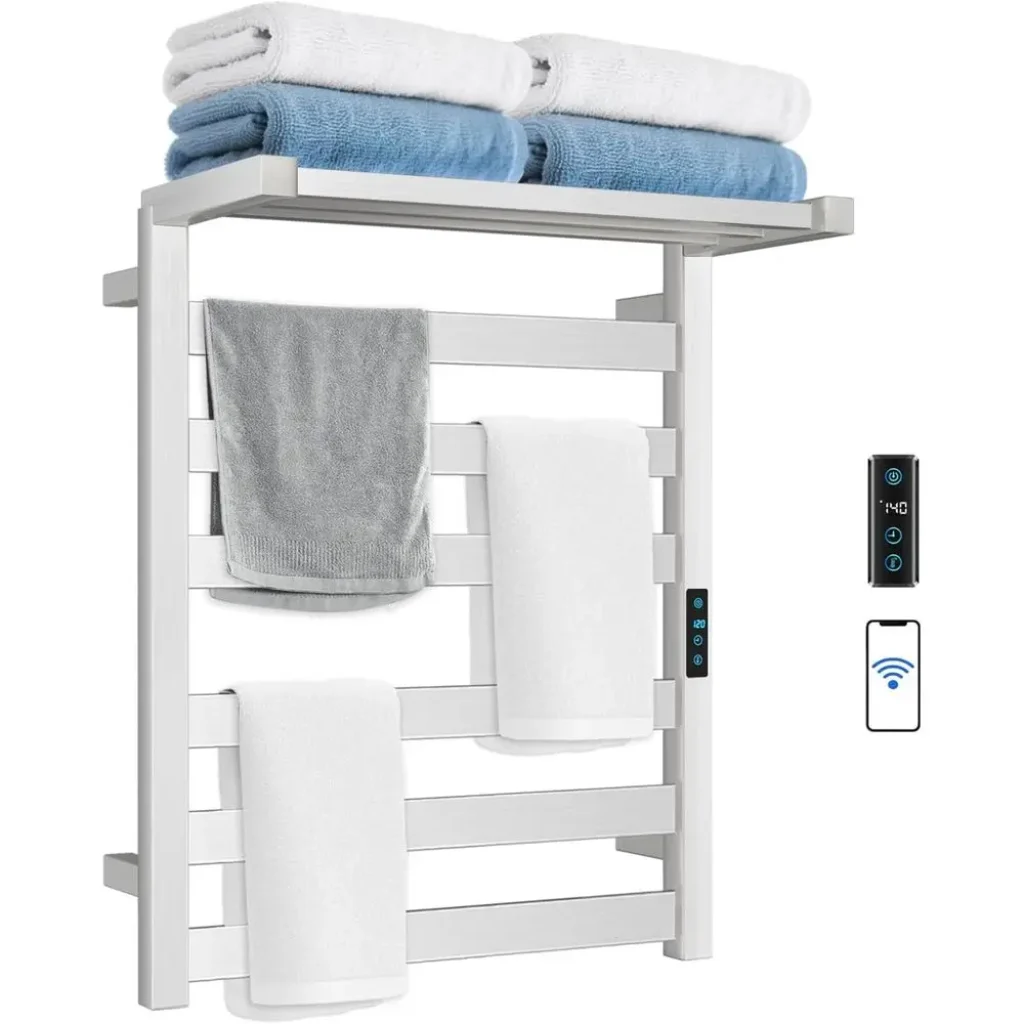 Wall-Mounted Electric Towel Warmer Adjustable Bracket, Stainless Steel,