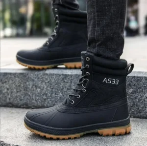 Winter Men’s Boots Platform Male Ankle Boots Cold-proof