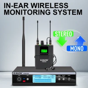 Wireless In-Ear Monitor G-MARK PSM3000 UHF Stereo Stage