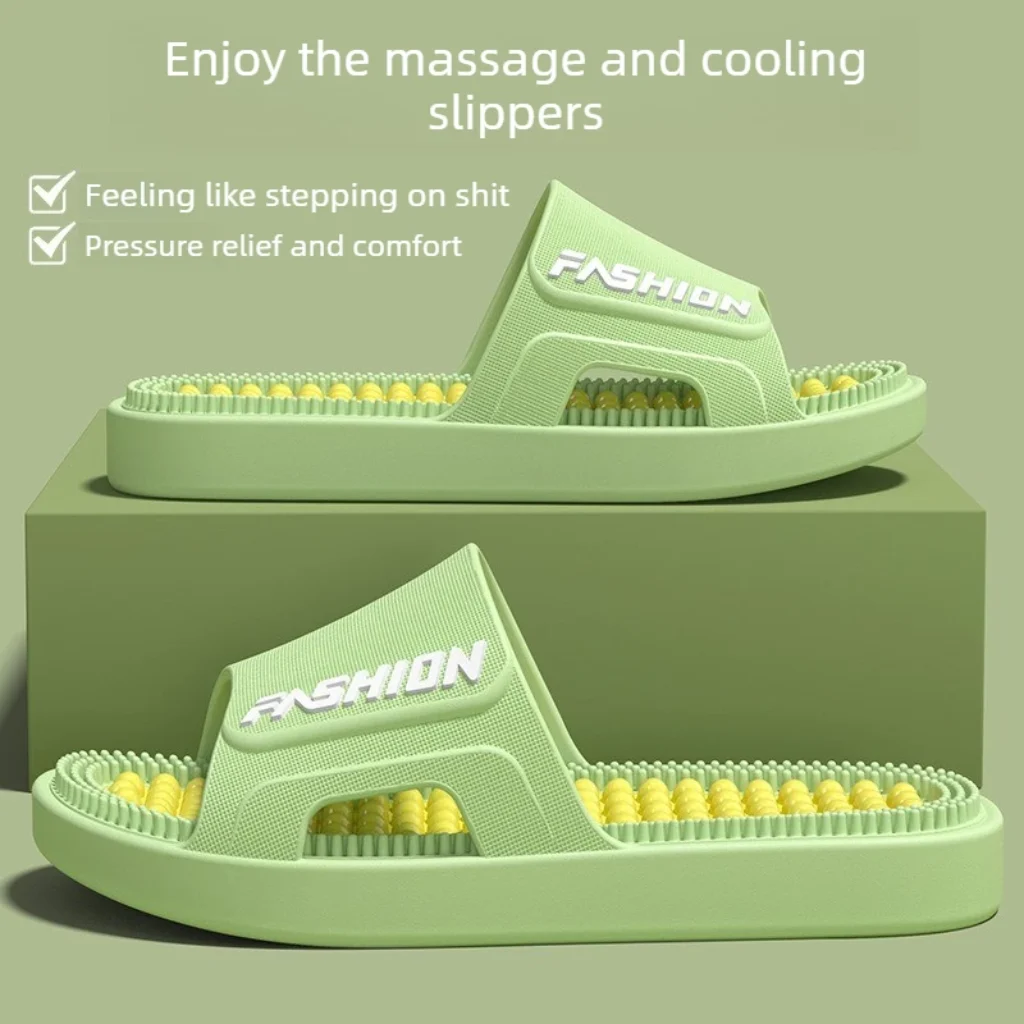Women Men Acupressure Massage Slippers Soft EVA Anti-Slip