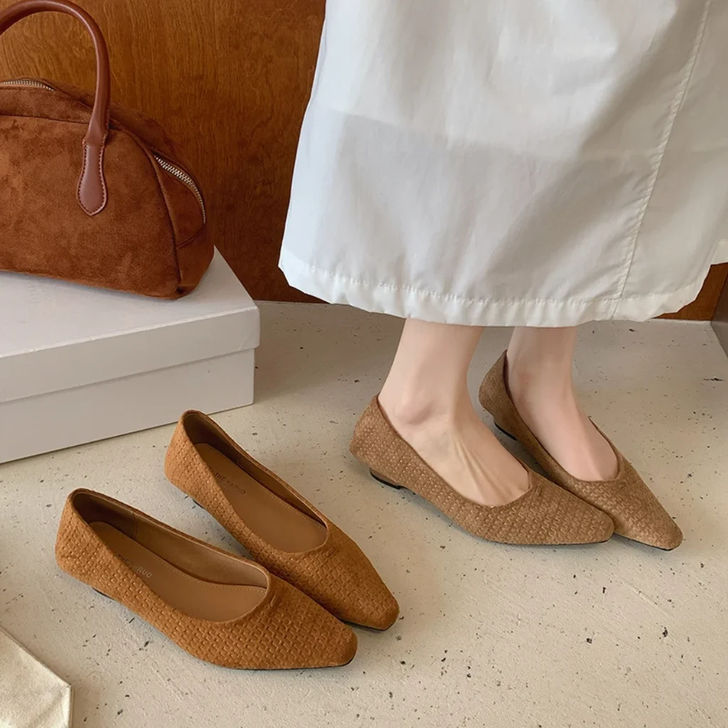 Women’s 2026 Autumn Low-top Temperament Small Square Toe