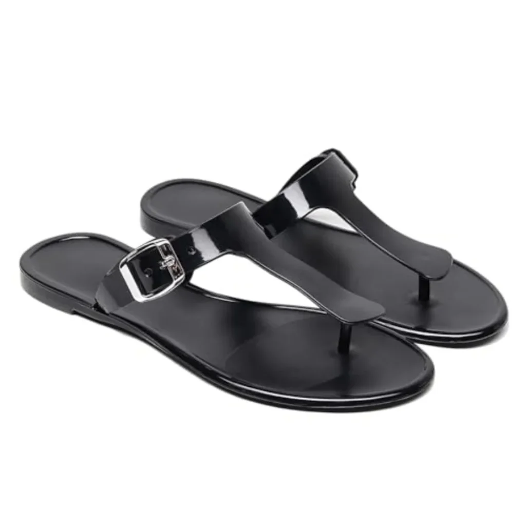 Womens Sandals Jelly Shoes Flip Flops Thong Flat