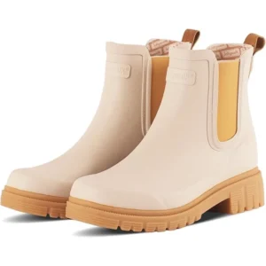 Women’s Short Rain Boots Waterproof Chelsea Ankle Boots