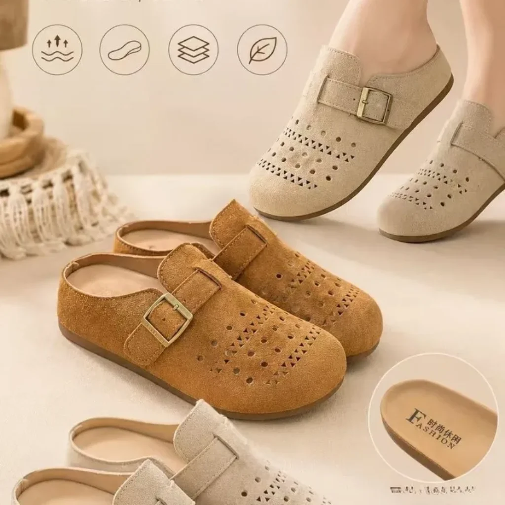 Women’s Summer Thick Bottom Slip-On Sandals Open-Toe Platform