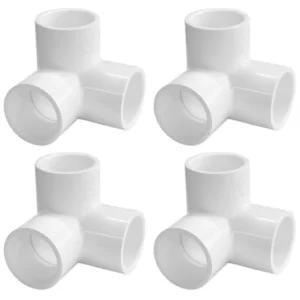1-1/2″ Tee PVC Fitting 3 Way Elbow Connector,