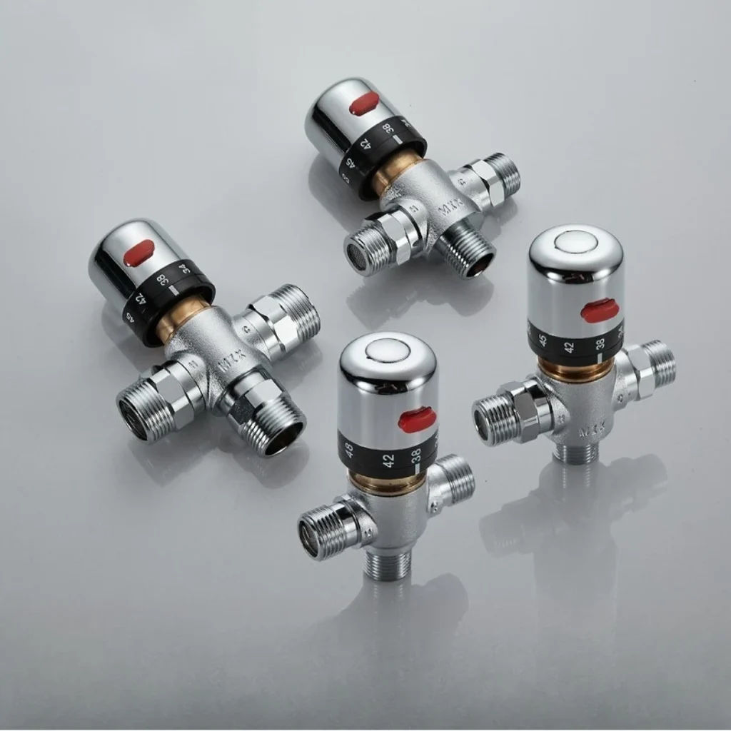 1/2″3/4″ Brass Thermostatic Mixing Valve, Solar & Mini