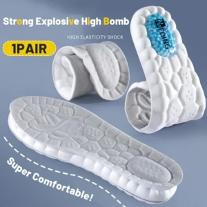 1 Pair Premium Sports Insoles Shoes Soft Breathable