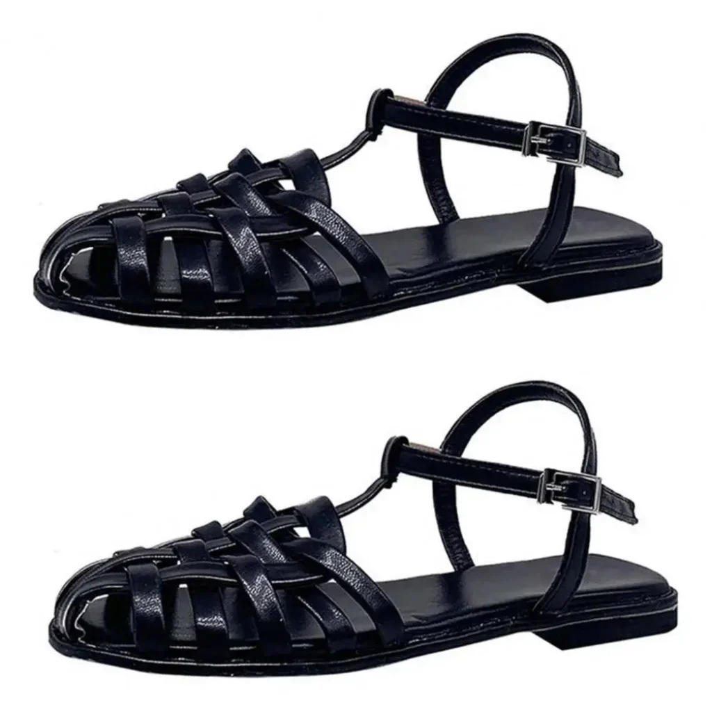 1 Pair Trend Toe Sandals Round Head Soft-soled