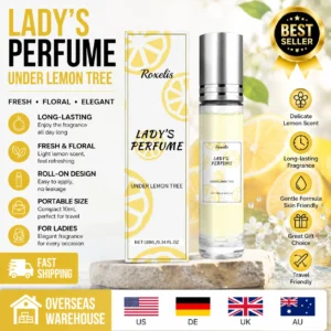 10ml Lemon Fragrance Roller Perfume Oil Women Long