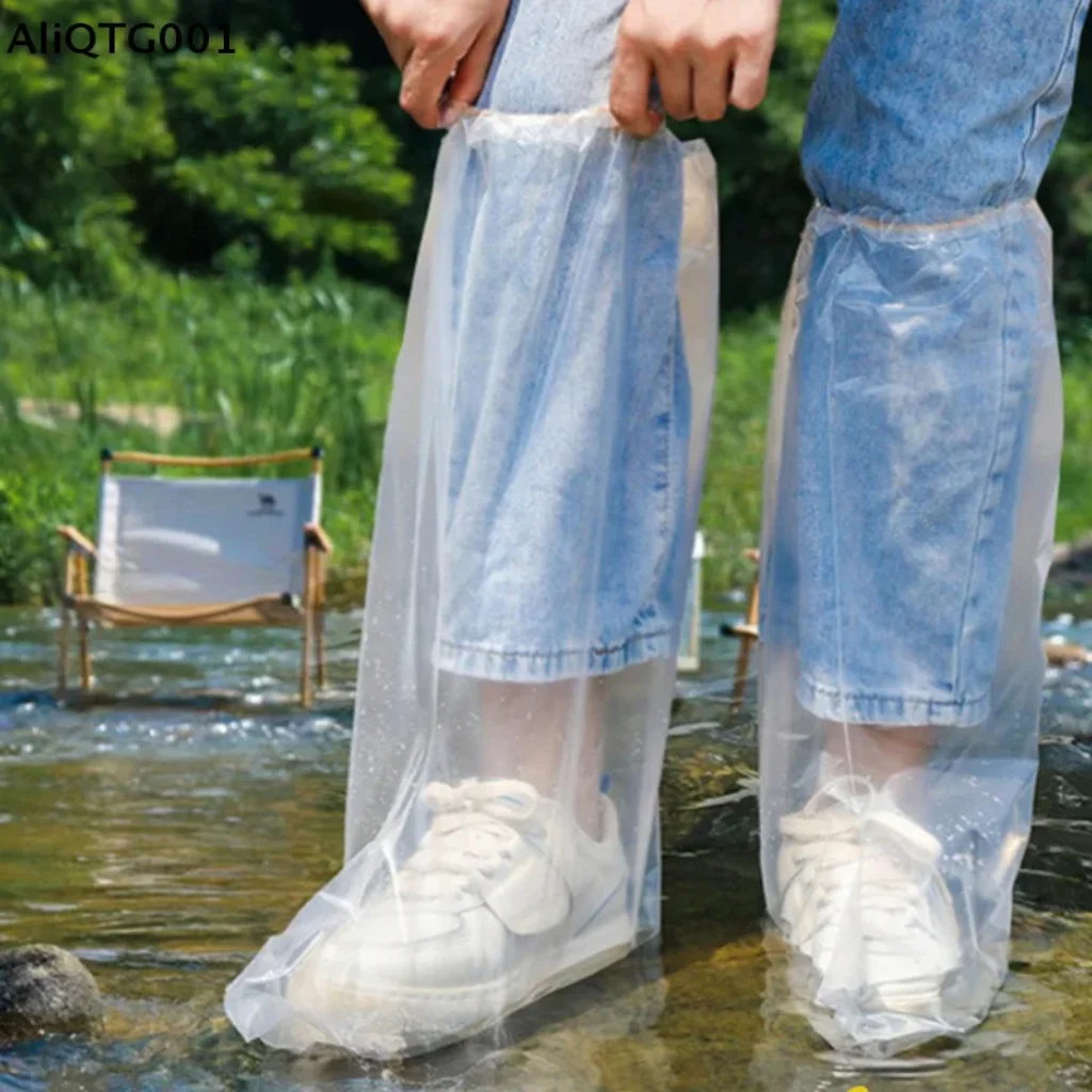 Transparent Plastic Shoe Covers Disposable Wear-Resistant Waterproof Outdoor