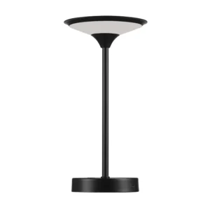 12 Inch Black 1.5W Integrated LED Outdoor Table
