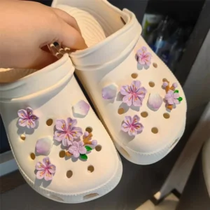 Cherry Flower Set Shoe Charms Clogs Accessoriess DIY