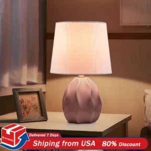 13.5 inch Bedside lamp Modern Minimalist E12 Glass