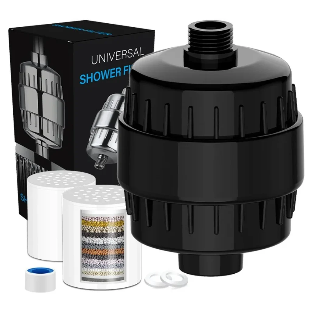 15/20 stages high output shower water filter removes