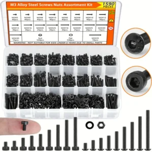 M3 Screw Assortment Kit – 12.9/10.9 Grade Black