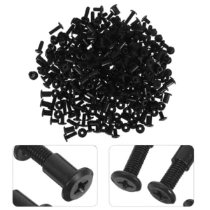 170Sets Sleek Finish Steel Cross Dowel Bolt Nut