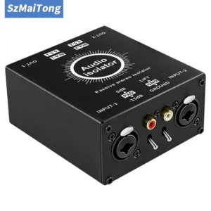 6.35 XLR Audio Isolator Mixer Noise Cancellation Audio