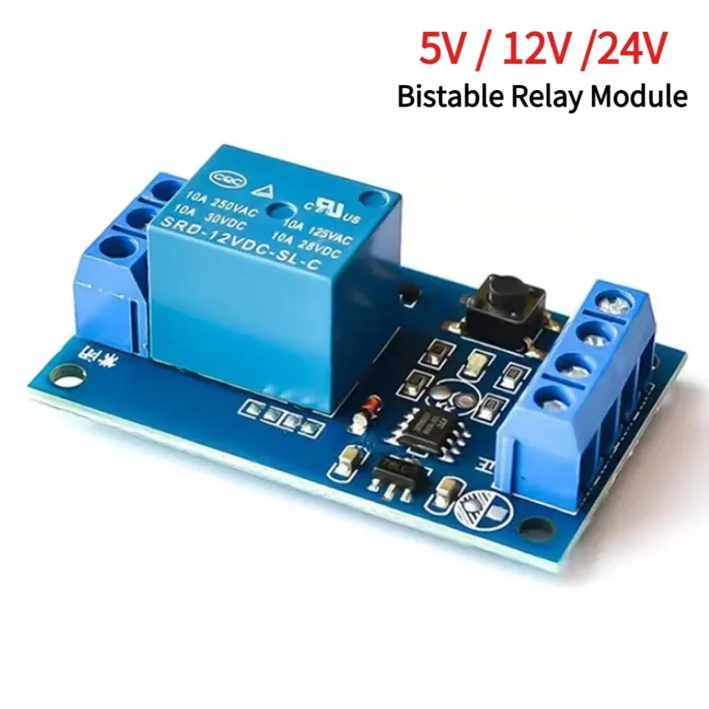 Single Button Bistable Relay Module 5V/12V/24V One Key