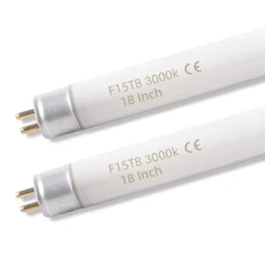 2 Pack 15W T8 3000K Fluorescent Replacement Tube,