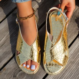 2025 Luxury Sexy Women’s Sandals Classic Gold Silver