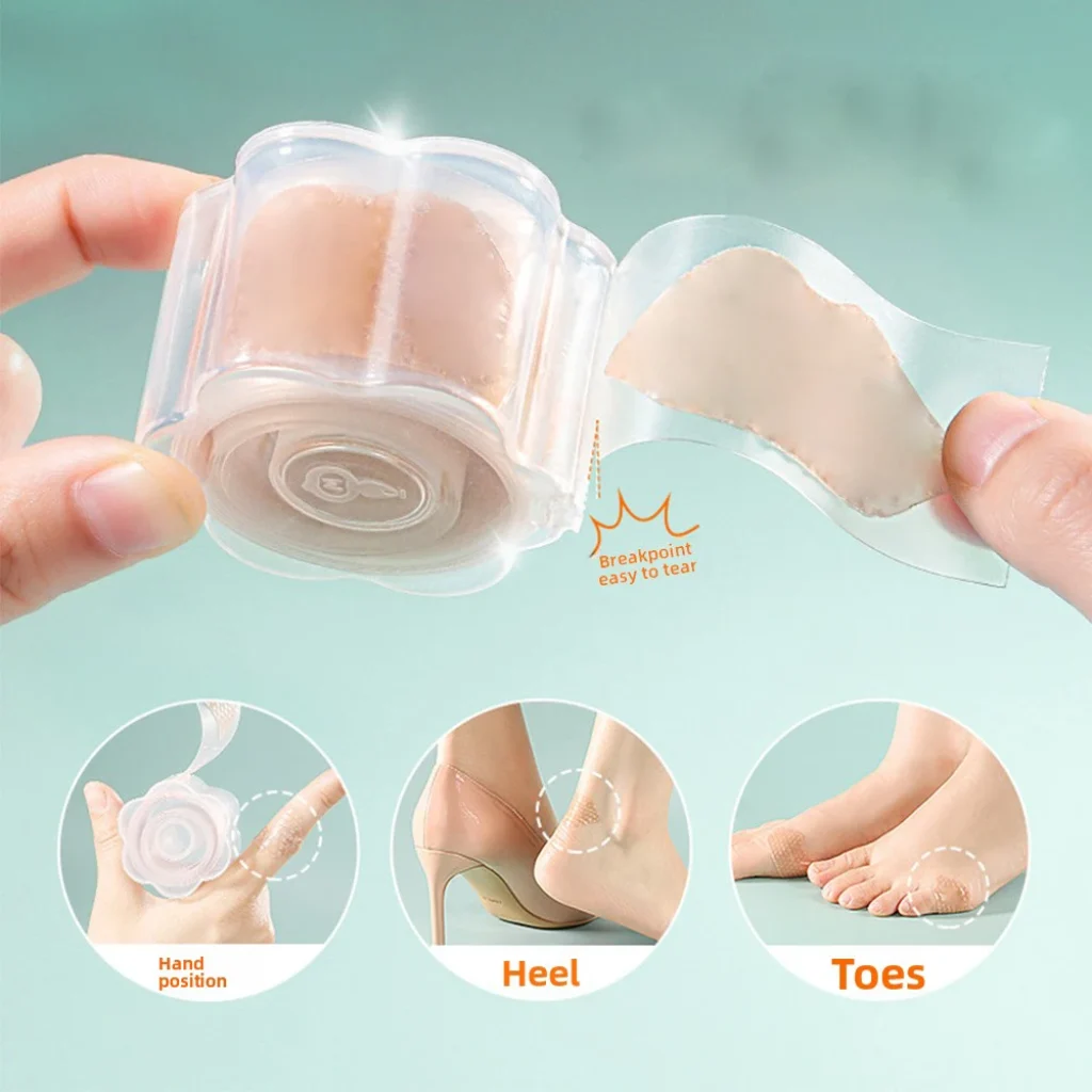 Blister Pads Invisible Skin Tone Heel Stickers Breakpoint