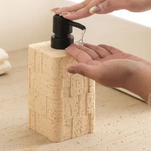 400ml soap dispenser modern simple cave stone texture
