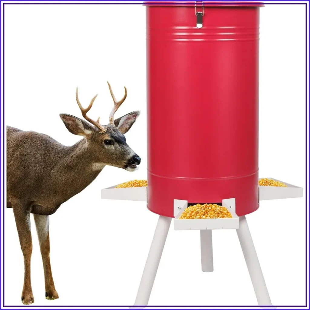 50-75 LB Large Metal Hunting Game Feeder, Heavy