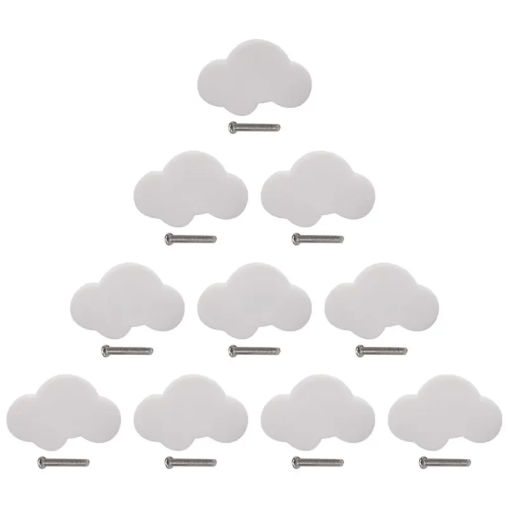 A72P Cartoon Cloud Furniture Handles Children Room Knobs
