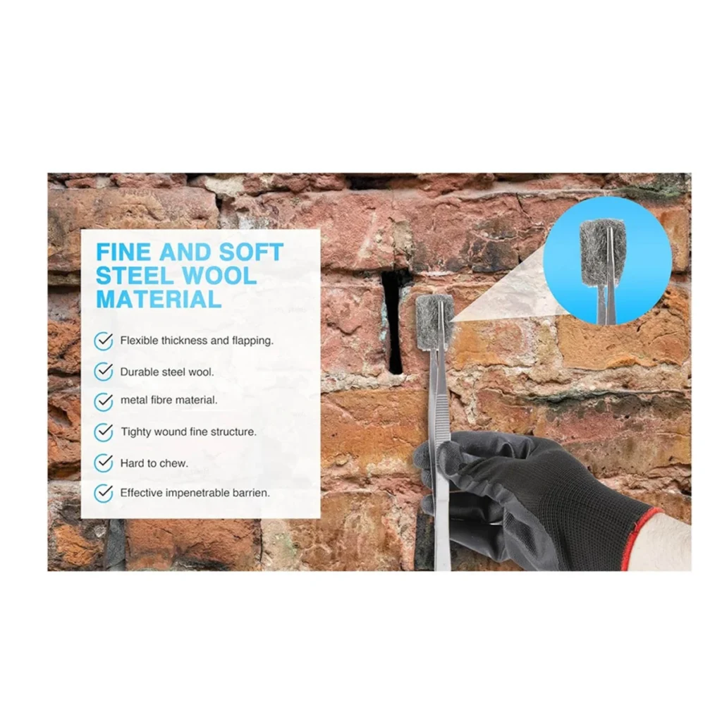 ABFKW Steel Wool Mice Proofing Hole Filler, 3