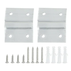 Aluminum Z Clamp Kit Wall Mounting Heavy Mirrors
