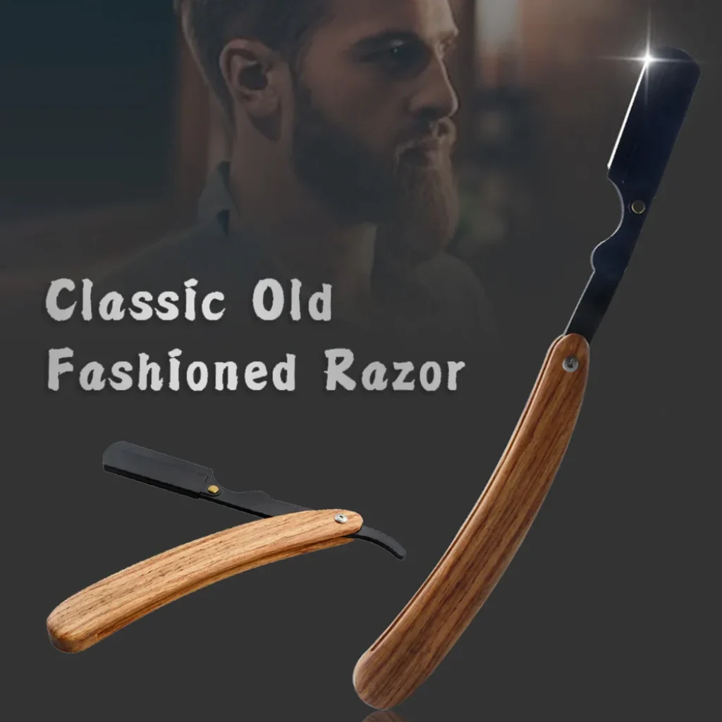 Beard Shaver Rosewood Fold Stainless Steel Beard Shaver