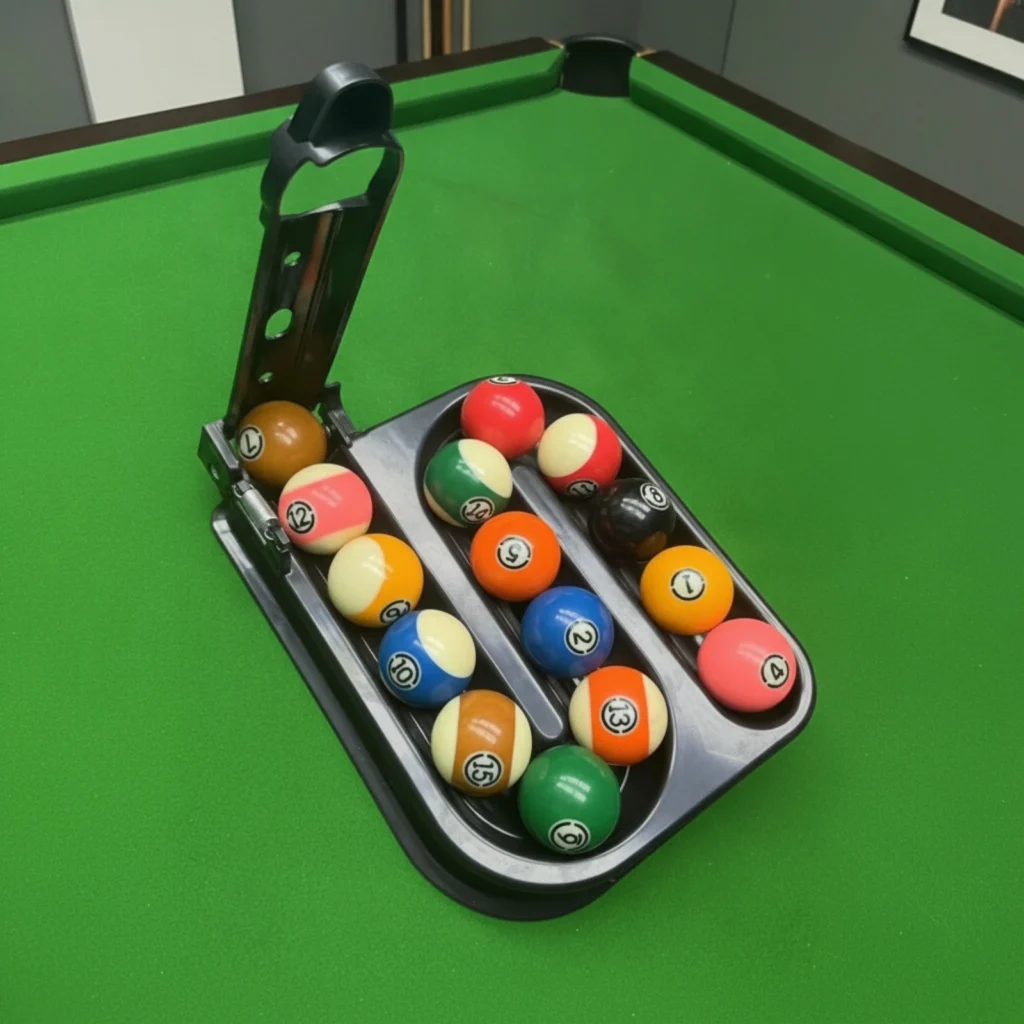 Billiard Rack Guide Arm Molded Ball Setup Template