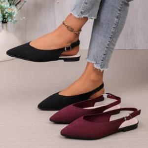 Breathable Knitted Women’s Flat Shoes Summer Style Brand