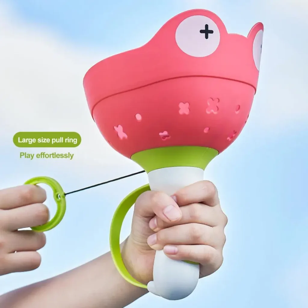 Childrens Toy HandThrow Catch Frisbees Frog Catapult Outdoor