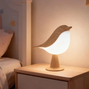Cordless Bird Table Lamp, 3 Color Temperatures, Touch