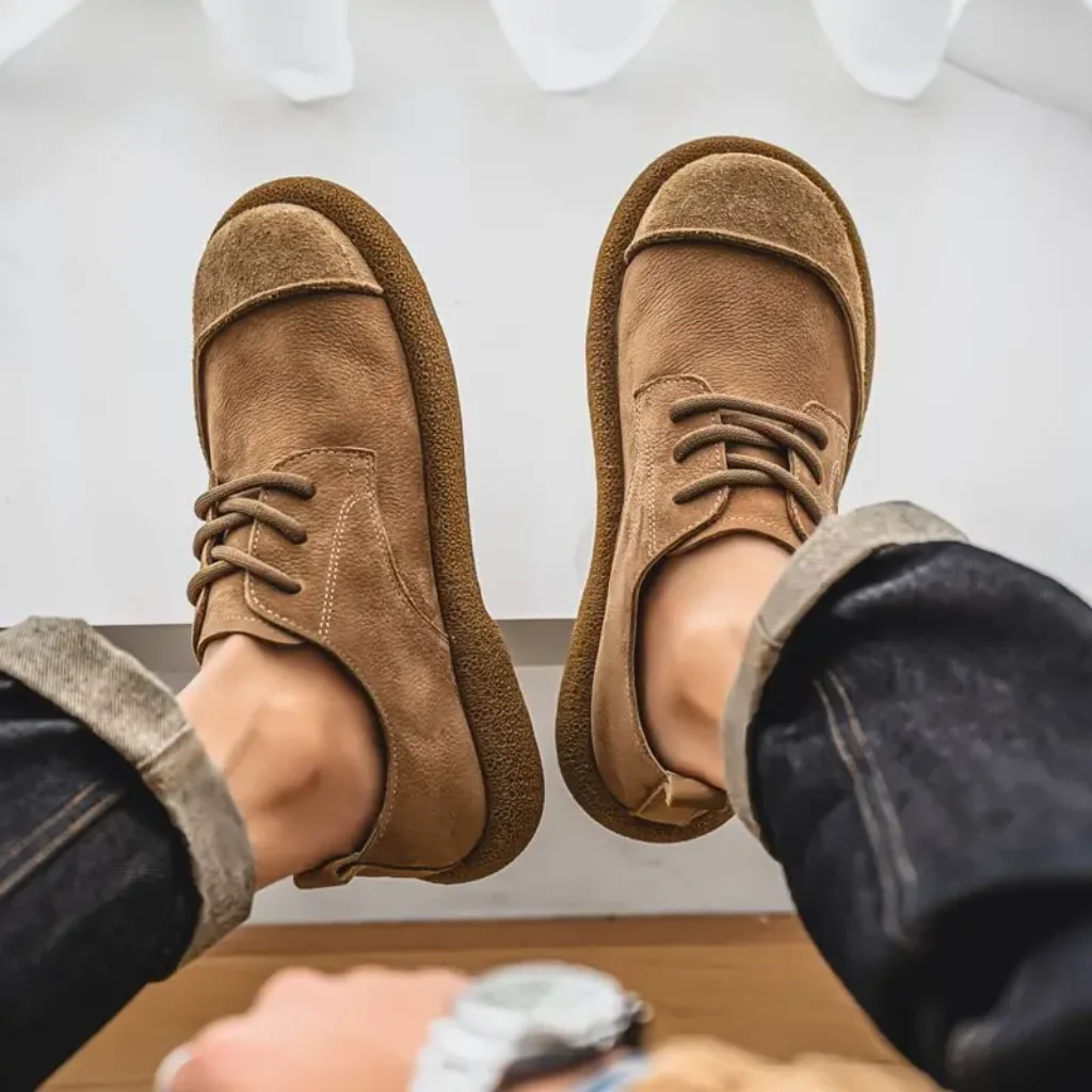 Cowhide men’s shoes cow leather men’s casual cowhide