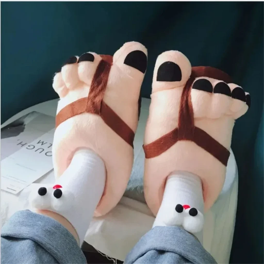 Creative Men Women Winter Slippers Big Feet Creative