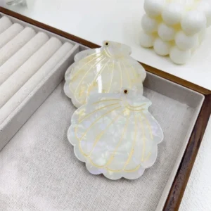 Cute Shell Shape Makeup Mirror Acetic Acid Folding