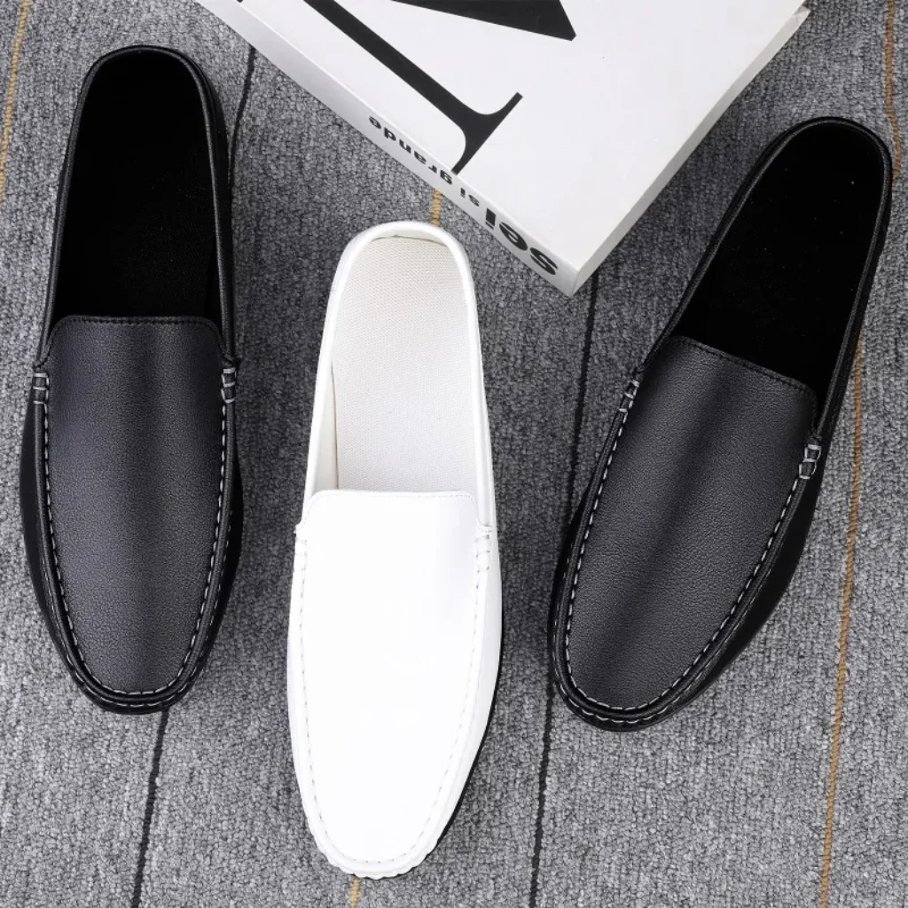 Daily Casual Men’s Leather Shoes Driving Shoes Four-Season