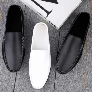 Daily Casual Men’s Leather Shoes Driving Shoes Four-Season