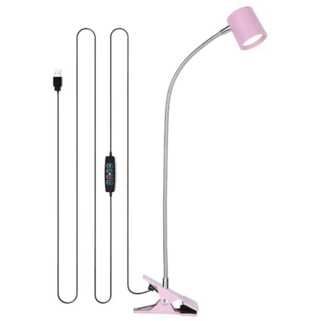 Desk Lamp, USB Clip Light 3 Color Modes,