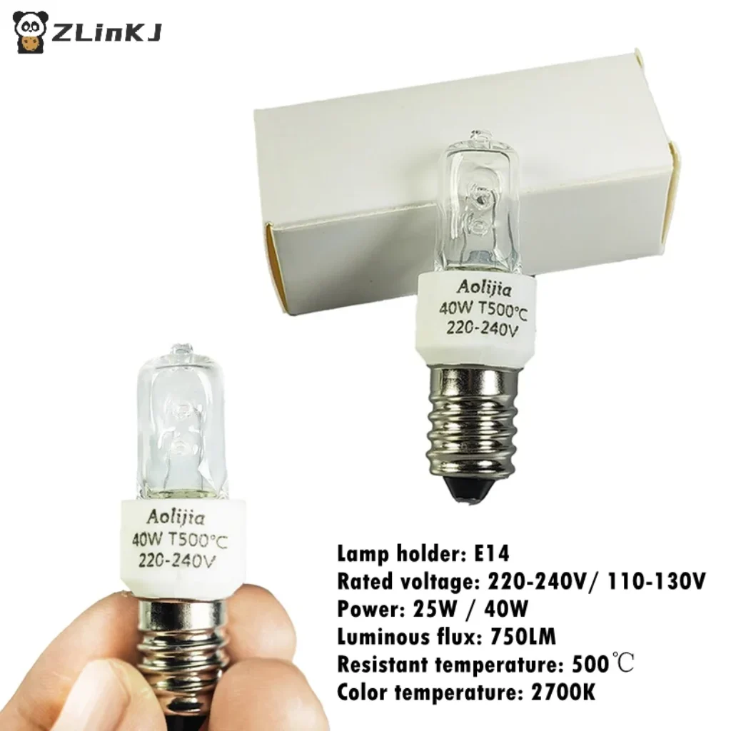 ▶ 25W/40W E14 Oven Light Bulb 220-240V Safe