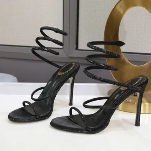 Eilyken Fashion Style Crystal Diamond Ankle Strap Women